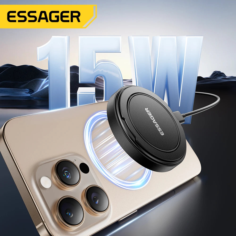 Cargador Magnético Inalámbrico 15W con Soporte Essager