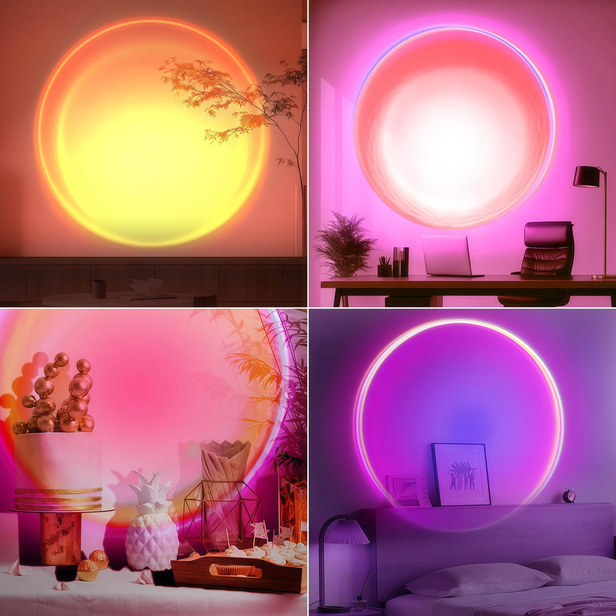 Lámpara Sunset LED 16 Colores con Mando