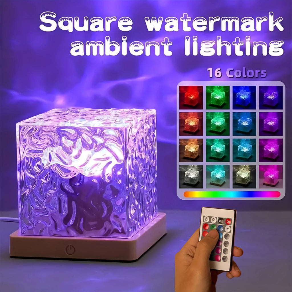 Lámpara LED Efecto Agua 16 Colores con Mando