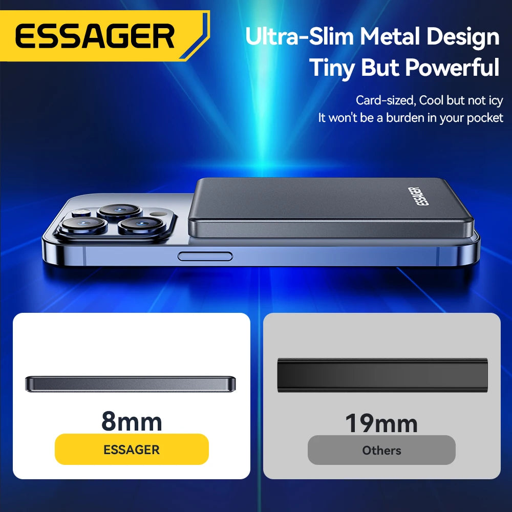 Power Bank Magnética Inalámbrica 5000mAh 20W Essager