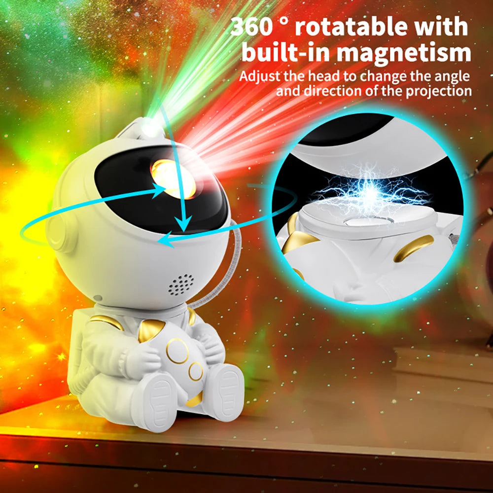 Proyector Astronauta LED Galaxia con Mando