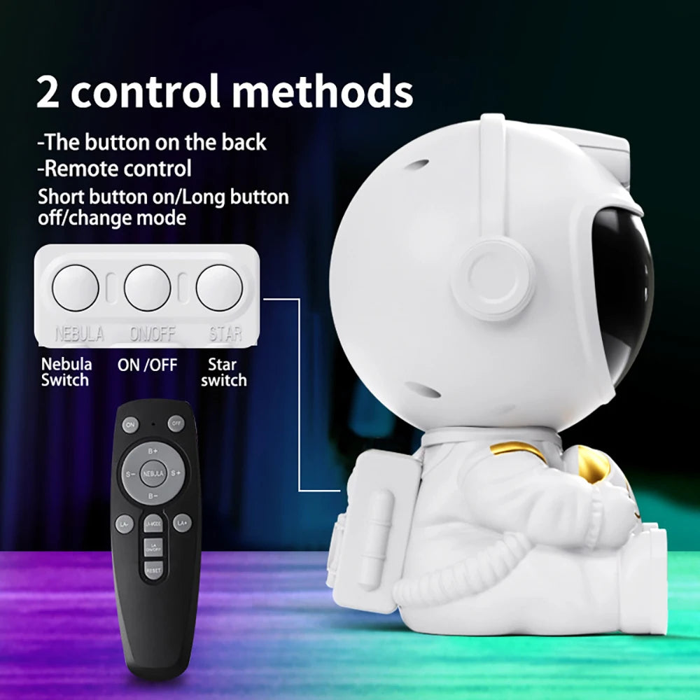 Proyector Astronauta LED Galaxia con Mando