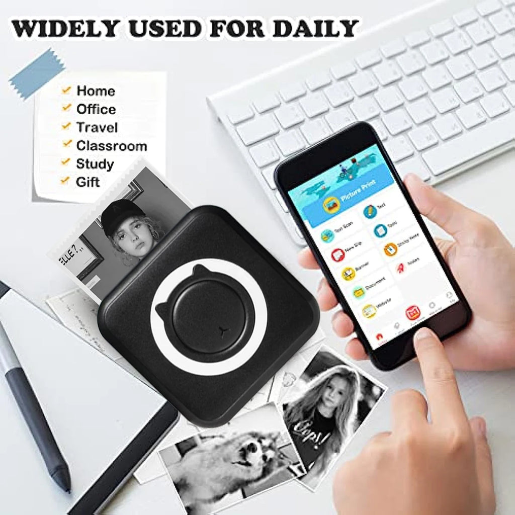 Mini Impresora Térmica Portátil Bluetooth (sin tinta)