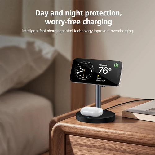 Cargador Inalámbrico Magnético 3 en 1 para iPhone, Watch y AirPods