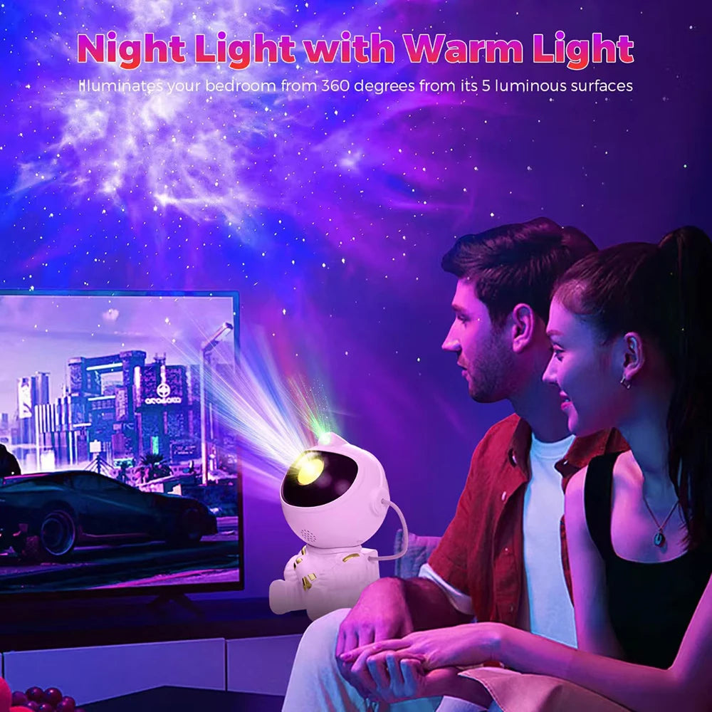 Proyector Astronauta LED Galaxia con Mando