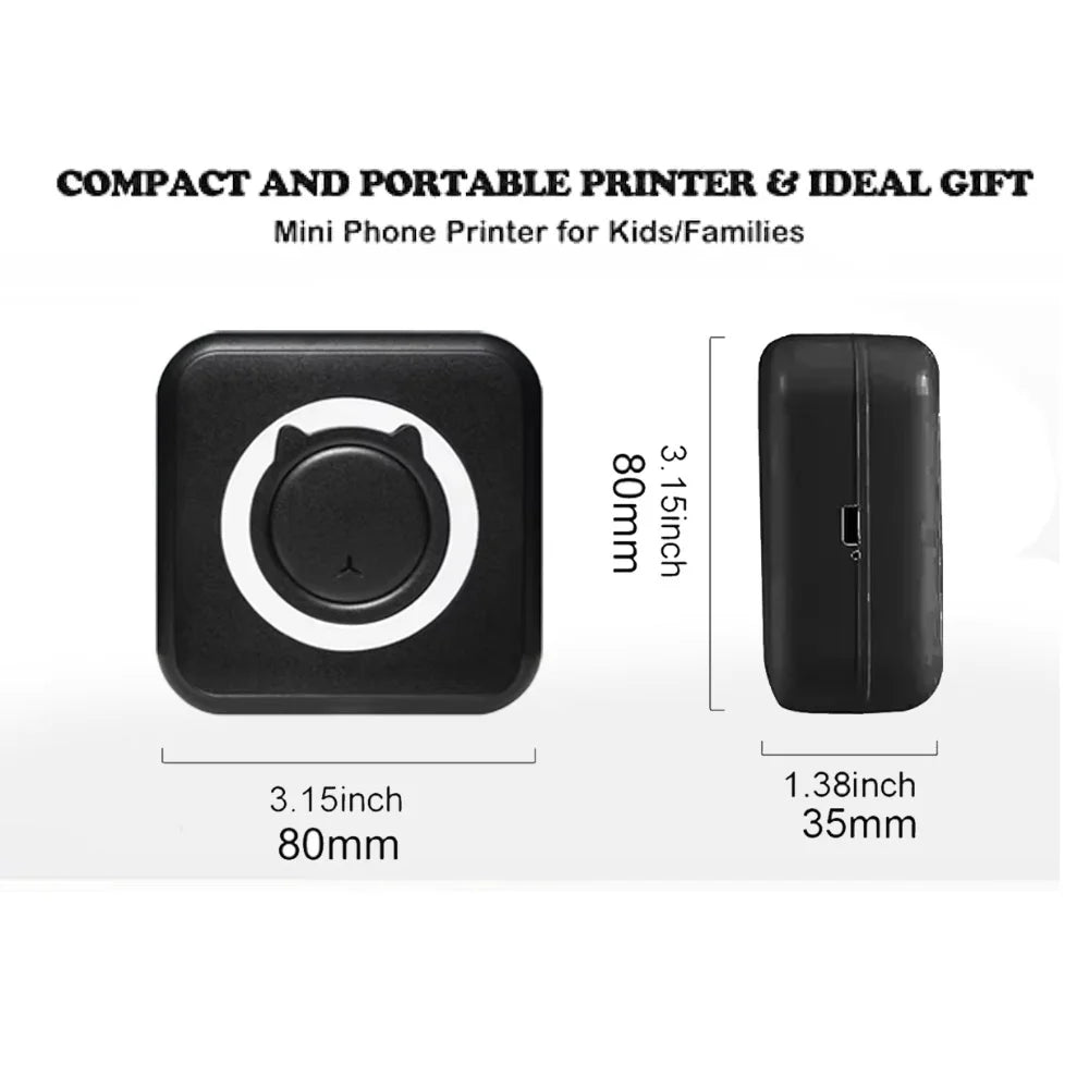 Mini Impresora Térmica Portátil Bluetooth (sin tinta)