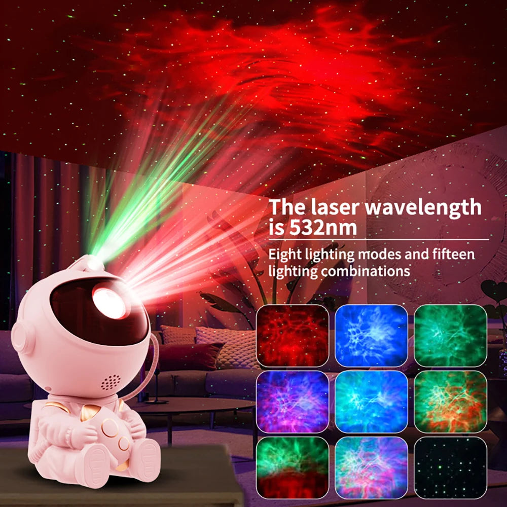 Proyector Astronauta LED Galaxia con Mando