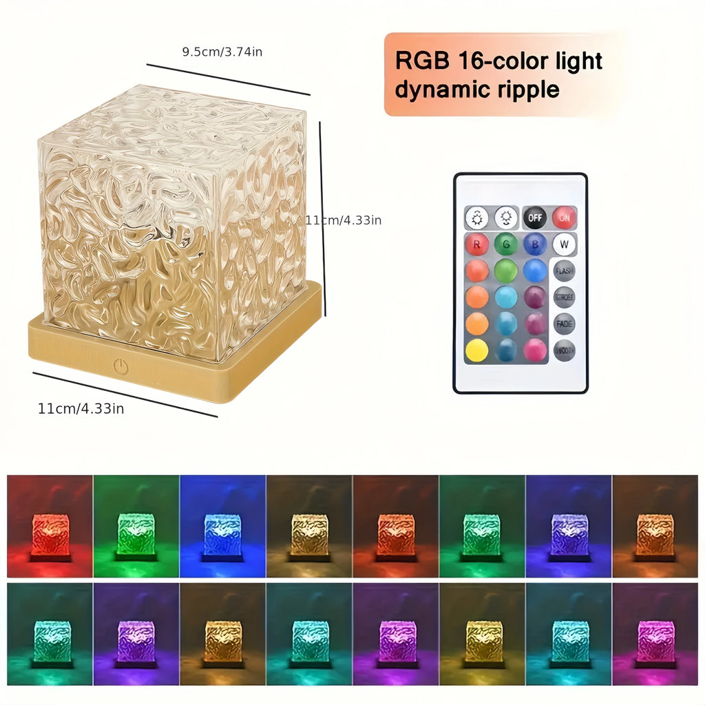 Lámpara LED Efecto Agua 16 Colores con Mando