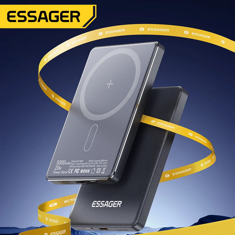 Power Bank Magnética Inalámbrica 5000mAh 20W Essager